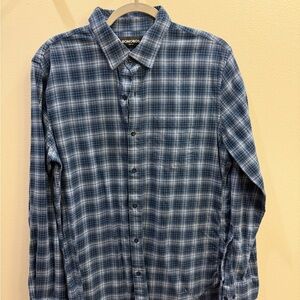 Bonobos Navy Checkered Casual Shirt